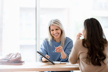 Women in a business meeting.